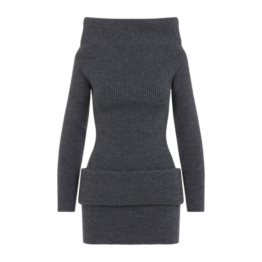 Jean Paul Gaultier Leather Tag Details Short Dress Women